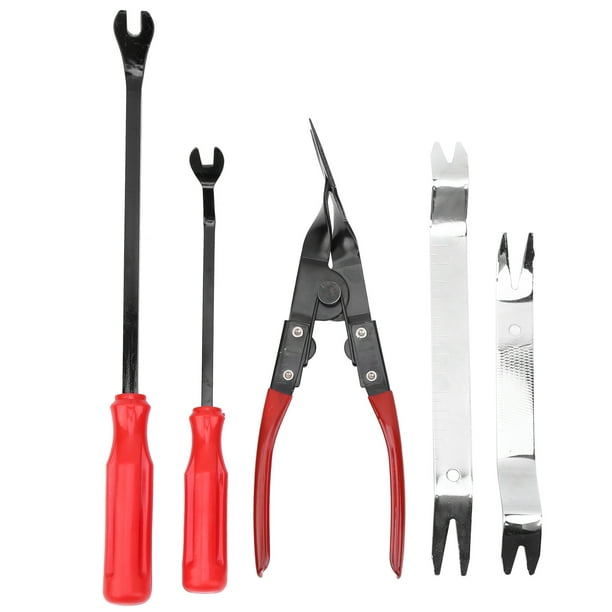 Kit de herramientas de extracción de panel de puerta de tablero, kit de herramientas de extracción de audio de panel de tablero de audio de 5 piezas Herramientas manuales automotrices de grado profesional