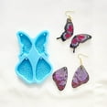 thumbnail image 4 of Butterflies Style Earring Combination Ornament Mold Epoxy Resin Jewelry Mold Resin Casting Pendant Mold Suitable for Diy, 4 of 8