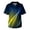 Dark Blue_006, variant on Mens Scrubs Shirts Fit Gradient Color Tops V-Neck Short Sleeve Nursing Uniform Shirt Casual Funny Medical Workwear with 3 Pockes Gold 4XL