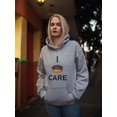 thumbnail image 2 of I Donut Care  Women Hoodie, Female Medium, 2 of 4