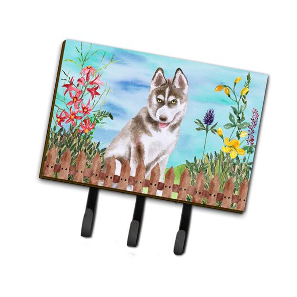 Carolines Treasures CK1258TH68 Siberian Husky Grey Spring Leash or Key Holder