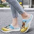 thumbnail image 4 of Chririnla Running Yorkshire Terrier Pattern Mules Shoes for Women Garden ClogsFashion Sneaker Flat Backless Walking Shoes with Arch Support Travel Casual Footwear Slipper, 4 of 7