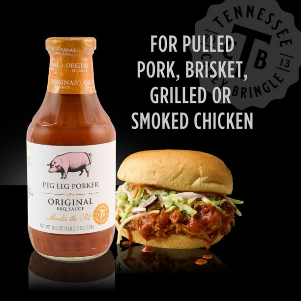Peg Leg Porker BBQ Sauce, oz Bottle for Breakroom Kitchen