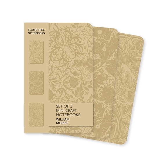 Mini Craft Notebook Collections William Morris Set of 3 Mini Craft Notebooks, (Hardcover)