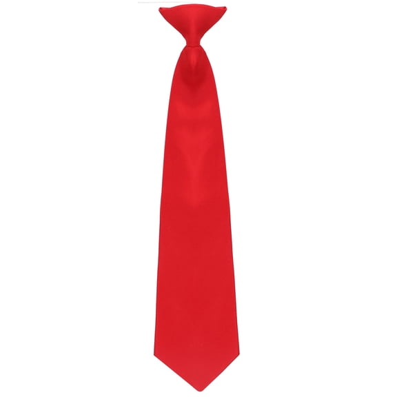 Corbata Roja con Clip para Niños Umo Lorenzo Necktie Sólida 0-10