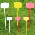 thumbnail image 3 of Raindrops 10pcs Waterproof Plant Labels Nursery Garden Tags Markers Garden Insert Tag Re-usable Plant Labels Size L (Yellow), 3 of 7
