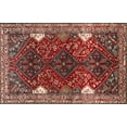 thumbnail image 1 of Ahgly Company Indoor Rectangle Traditional Orange Salmon Pink Persian Area Rugs, 2' x 4', 1 of 6