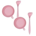 thumbnail image 1 of Oleegame 2 Pcs Boîtes à Collations pour Enfants pour l'École Boîte de Rangement pour Chien Couvercle en Étain Nourriture pour Chat Chiot Réutilisable Rose, 1 of 2