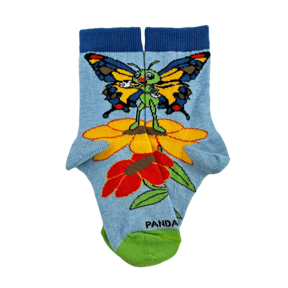Butterfly Socks from the Sock Panda (Ages 3-7) Size: Small (Age 3-5)