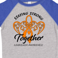 thumbnail image 4 of Inktastic Leukemia Awareness Staying Strong Together and Orange Ribbon Boys or Girls Toddler T-Shirt, 4 of 5
