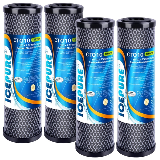 Cartucho de filtro de agua ICEPURE 1 micrón 2,5 x 10 para toda la casa