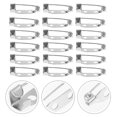 thumbnail image 2 of 50 Pcs Name Badge Bar Tone Pins Metal Safety Brooch Bar Backs Brooch Back Pins, 2 of 3