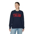 thumbnail image 7 of Italian Italy Sweatshirt Gifts Crew Neck Shirt Long Sleeve Unisex, 7 of 7