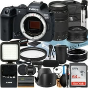 Canon EOS R7 Mirrorless Camera with RF-S 18-45mm + 75-300mm Lens + Mount Adapter + SanDisk 64GB Card + ZeeTech Accessory Bundle