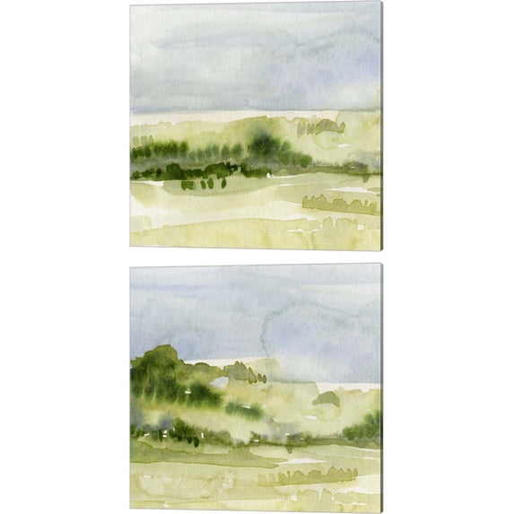 Great Art Now Tempered Horizon by Emma Caroline 2 Piece Canvas Art Set Each 14W x 14H