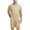 Khaki, variant on JIKNTTR Mens 2 Pieces Outfits Men's Pajama Set Sleepwear Lightweight Short Sleeve V Neck Shirts And Shorts Soft Comfy Sleep Sets Fashionable Sport Suit