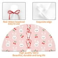 thumbnail image 4 of Picia Rabbit And Cherry Print Christmas Tree Skirt , Christmas Tree Skirt Ornaments for Merry Christmas Holiday Party Decorations Indoor Outdoor-30", 4 of 7