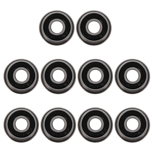 10pcs Durable F695-2rs Bearings Ball Bearings For Low Medium Motor (Silver)