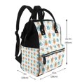 thumbnail image 2 of Zufioo Sea Turtle Print Large capacity mommy bag, diaper bag, waterproof parent-child backpack, multi-pocket design backpack suitable for travel and shopping, 2 of 6