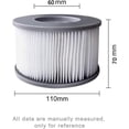 thumbnail image 3 of WuYan 2pcs Hot Tub Filters for MSpa Inflatable Pools, Enhanced Version Filter Cartridge Pump Fit for MSPA All Current Hot Tubs, 3 of 5