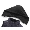 thumbnail image 7 of Jackets for Men, Men's Solid Hooded Full Zip Quilted Puffer Vest, Drawstring Hood Warm Sleeveless Jacket for Outdoor Walking, 7 of 7