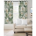 thumbnail image 2 of Sage Green Spring Floral Blackout Curtains 63 Inches Long for Bedroom, Summer Botanical Farmhouse Thermal Insulated Room Darkening Black Out Window Curtain Panels Grommet Drapes for Living Room, 2 of 8