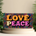 thumbnail image 4 of 1 Pcs 2D Flat License Plate Covers & Frames, LOVE PEACE For Decorative Front, Waterproof For Decoration Aluminum License Plate Covers & Frames Cover For Men Women, 12" X 6", 4 of 6