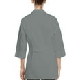 thumbnail image 2 of Panda Uniform by HeedFit Women's 32" 3/4 Sleeve Lab Coat with Multi-Colored Plus Size XL Grey, 2 of 6