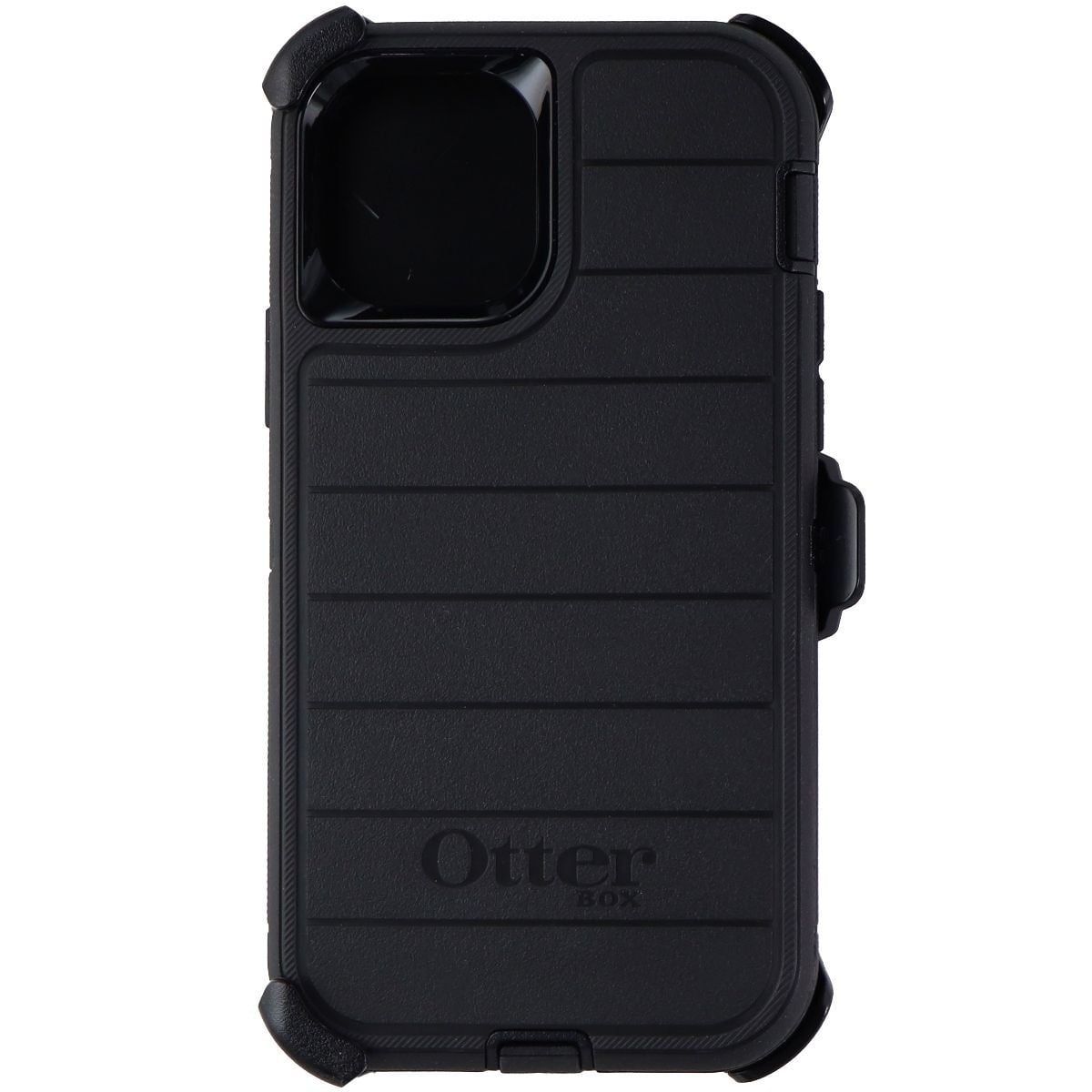 OtterBox Defender Series Pro Rugged Carrying Case (Holster) Apple iPhone 12, iPhone 12 Pro Smartphone - Black - Bacterial Resistant Exterior, Drop Resistant, Scrape Resistant, Dirt Resistant Port, Dus