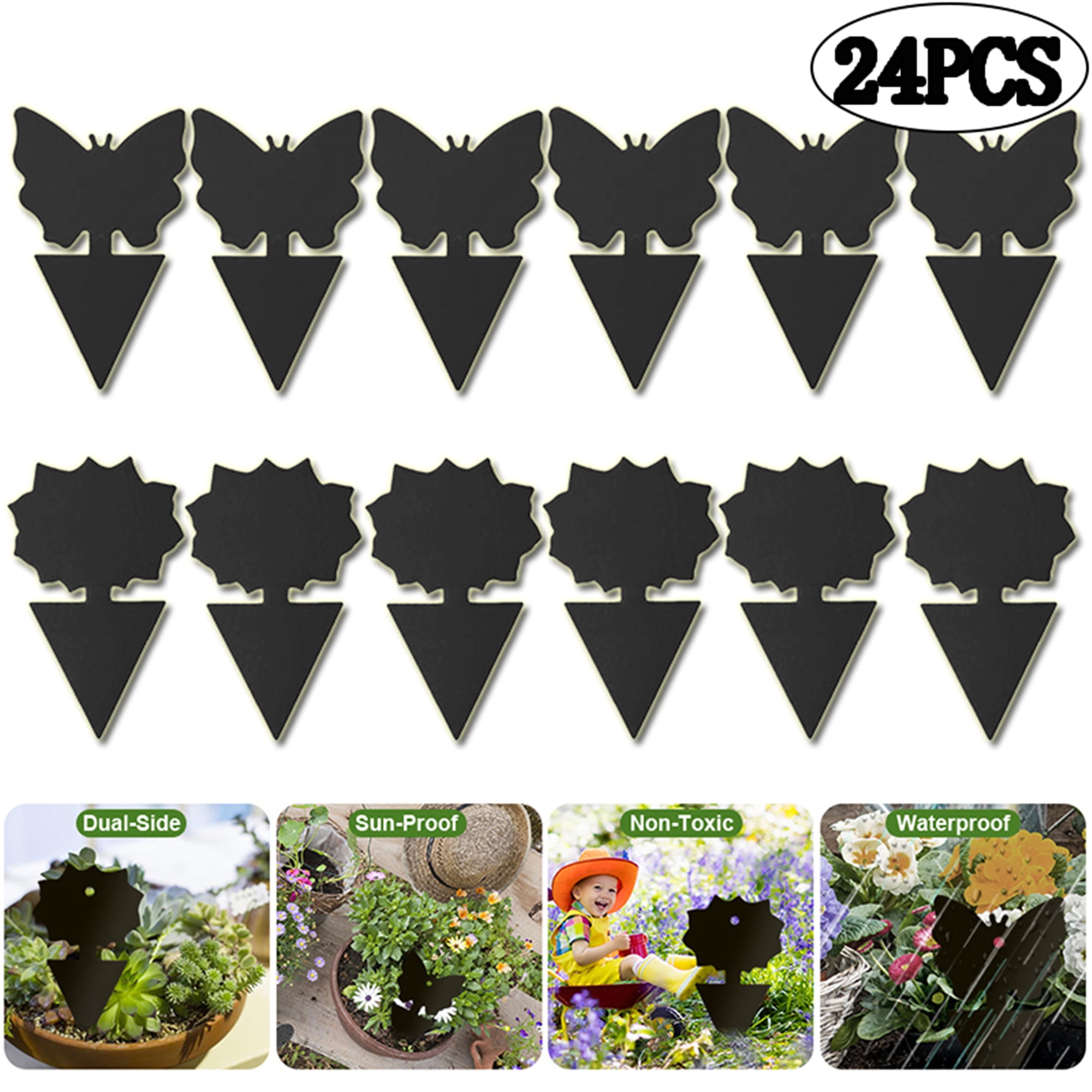 Elbourn Fruit Fly Sticky Trap for Indoor and Outdoor, Fungus Gnat