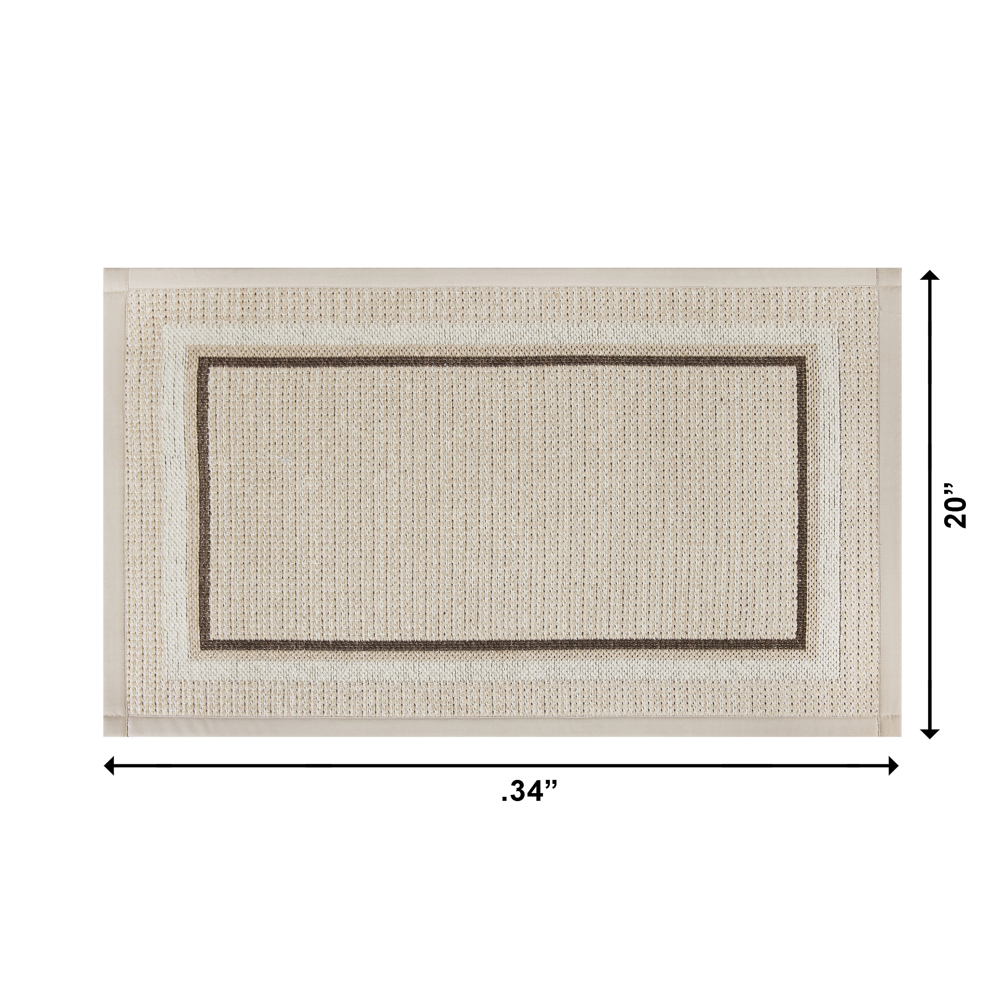 Better Homes & Gardens Courtney Brown Tapestry 20” x 34” Kitchen Rug