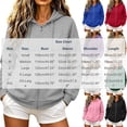 thumbnail image 3 of PRINxy Women's Solid Color Hoodie Long Sleeve Oversized Full Zip Jacket Drawstring with Pockets Soft Cozy for Fall Winter Khaki L, 3 of 7