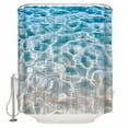 thumbnail image 2 of Blue Ocean Waterproof Fabric Shower Curtain, Underwater Sea Waves Water Ripple Seascape Shower Curtain for Bathroom Curtains Bathtubs Hotel Washable Shower Curtains with 12 Hooks Extra Long 72x96, 2 of 6