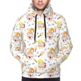 thumbnail image 2 of Bingfone Cute Gnome Summer Men's Drawstring Hoodie Long Sleeve Pocket Sweatshirts-Large, 2 of 6