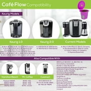 Perfect Pod Cafe Flow Refillable K Cup, 4-PK | For Keurig and Select Single Serve Coffee Makers