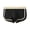 Black, variant on Men Boxer Underwear Mid-rise Elastic Waistband Patchwork Color Shorts Briefs U-convex Ribbed Panties Daily Wear