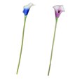 thumbnail image 3 of Moyic Ramo de flores artificiales de primera calidad de PU, flores artificiales amplias y elegantes, decoración de boda, azul, blanco, 37cm Type3 NO3, 3 of 6