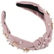 thumbnail image 4 of Diadema con perlas de imitación para mujer, accesorio para el pelo con nudo, 4 of 8