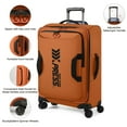 thumbnail image 4 of New York Xpress 2-Piece Softside Luggage Set, 22/26 inch Lightweight Water-Resistant Upright Suitcase for Men Women, Orange - TA8353, 4 of 11