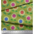 thumbnail image 2 of Soimoi Cotton Duck Fabric Leaves & Aster Floral Print Sewing Fabric Yard 56 Inch Wide, 2 of 3