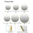 thumbnail image 7 of Coucheta 24-Inch Round Mirror - Gold Metal Frame Wall Mirror for Bathroom, Entryway & Bedroom, 7 of 7