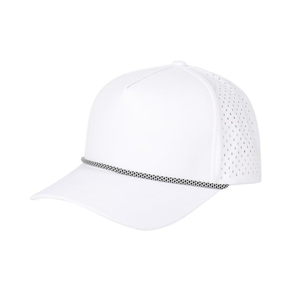 Qwertyu Quick Dry Baseball Cap Snapback Hats Mesh Trucker Hat for Men Women Water-Resistant Outdoor Golf Hat Ball Cap White
