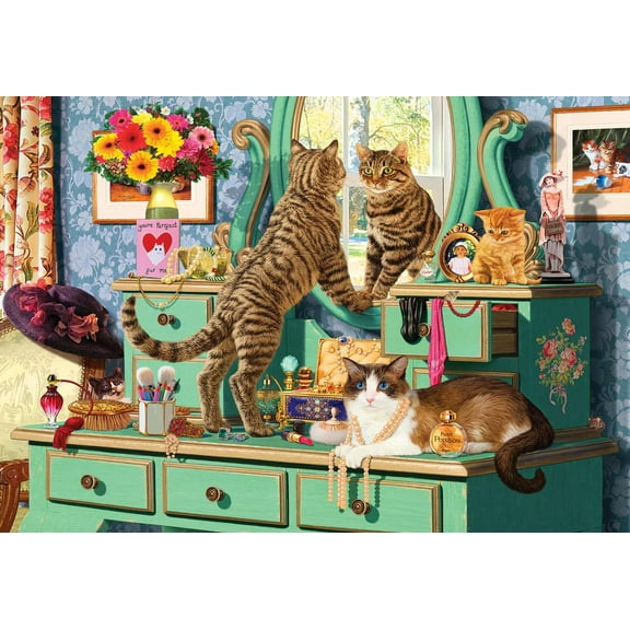 Cats Dressing Table 260 Piece Jigsaw Puzzle