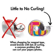 Dowling Magnets Adhesive Extra Thin Magnetic Tape with Dispenser, 3/4 Inch x 25 Feet