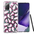 thumbnail image 1 of MUNDAZE Samsung Galaxy Note 20 Pink Happy Swimming Axolotls Polka Dots Double Layer Phone Case Cover, 1 of 3