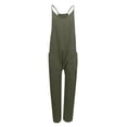 thumbnail image 3 of NMMUED Overalls for Women Loose Fit Wide Leg Overalls for Women Baggy Overalls for Women One Piece Jumpsuits for Women Casual Rompers for Women, Green M, 3 of 3