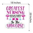 thumbnail image 4 of Girls Greatest Nursing Assistant Cute Girly Wall Decal Decoration Nurse Assistant Quote Vinyl Wall Decal Lasts Years and Easily Removable - Size: 18 In(W) x 20 In(H), 4 of 5