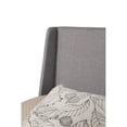 thumbnail image 7 of Bowery Hill Linen Upholstered Wood California King Bed in Gray, 7 of 7