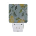 thumbnail image 2 of Lemons Leaves White Florals Watercolor LED Night Light with Smart Sensor Plug Into Wall Dusk to Dawn 2 packs, 2 of 7