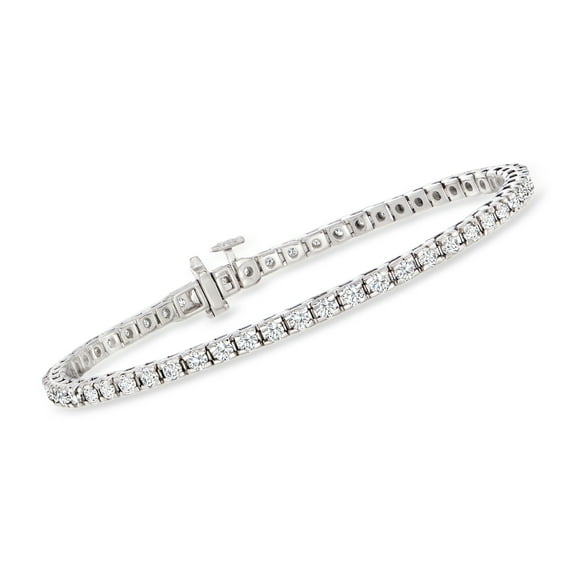 Ross-Simons 3.00 ct. t.w. Diamond Tennis Bracelet in Sterling Silver, Women's, Adult